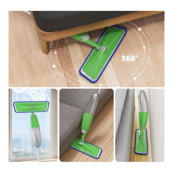 Trapeador Mopa Spray Giratorio 360° Pro con Microfibra 🧼✨