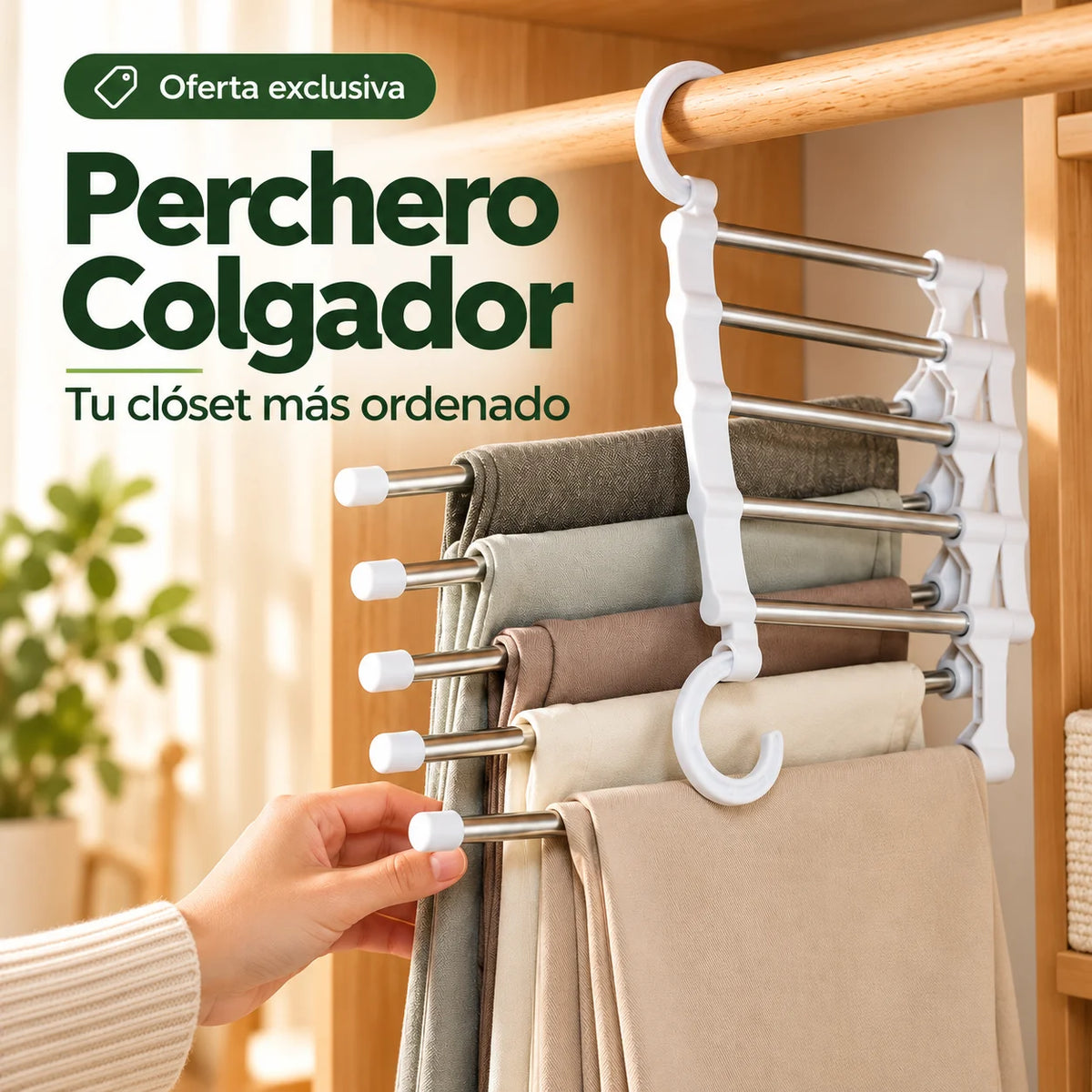 Perchero Colgador - Tu clóset más ordenado