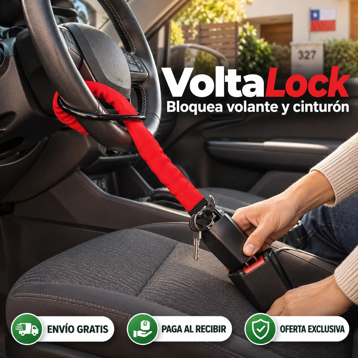 VoltaLock - Bloquea volante y cinturón