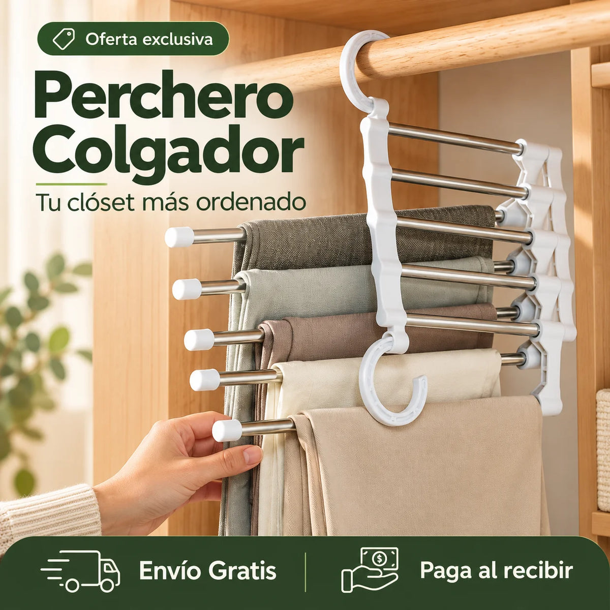 Perchero Colgador - Tu clóset más ordenado