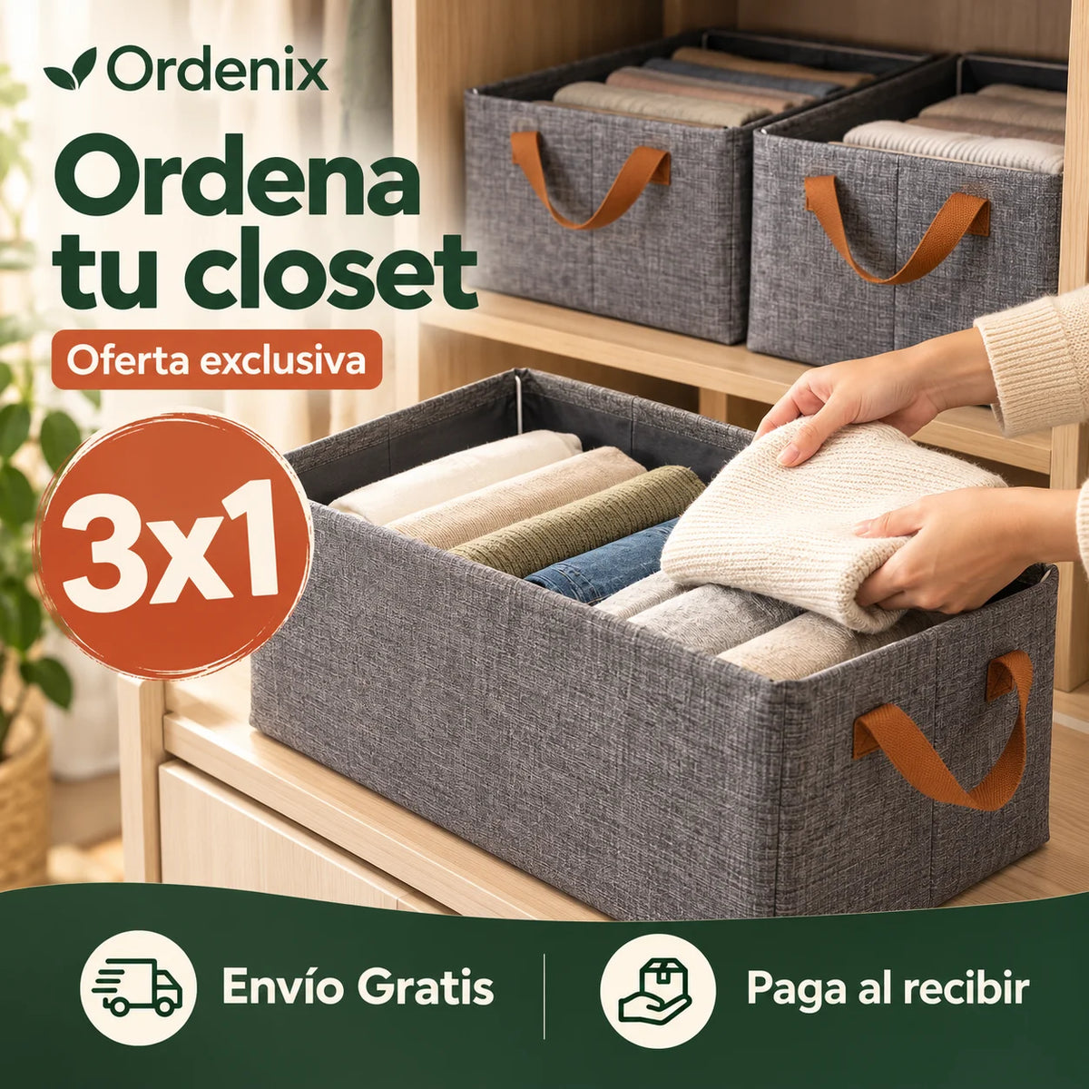 ¡Lleva 3x1! Ordenix - Ordena tu closet