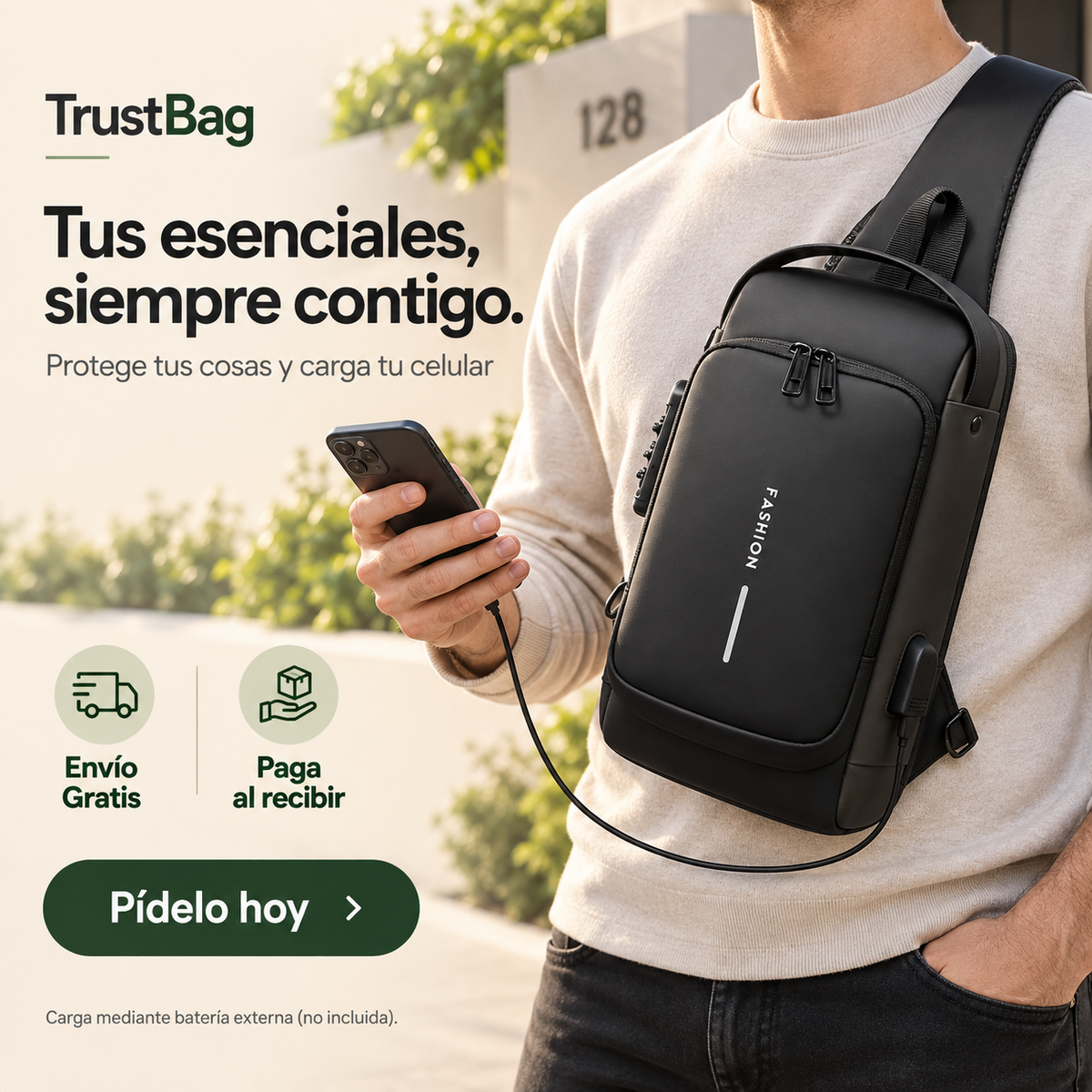 TrustBag - Protege tus cosas y carga tu celular