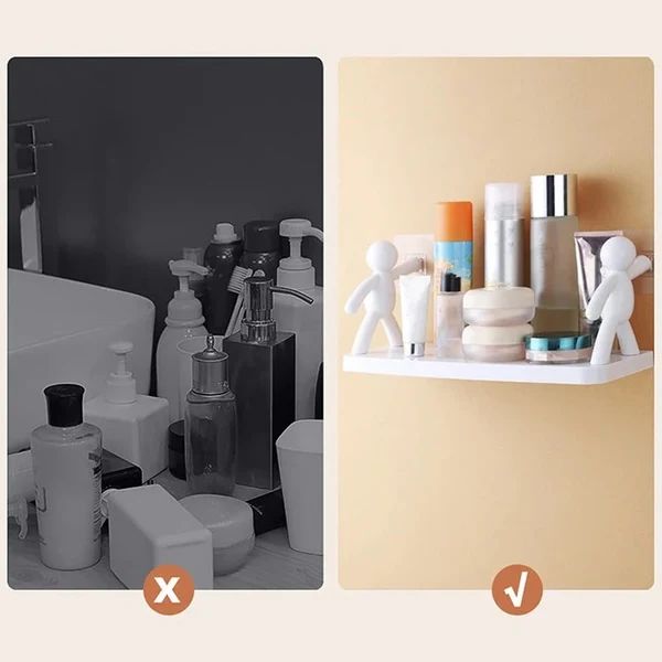 MiniPeople Repisa Decorativa Hogar – Organiza tus Espacios Fácilmente sin Taladrar 🏠✨