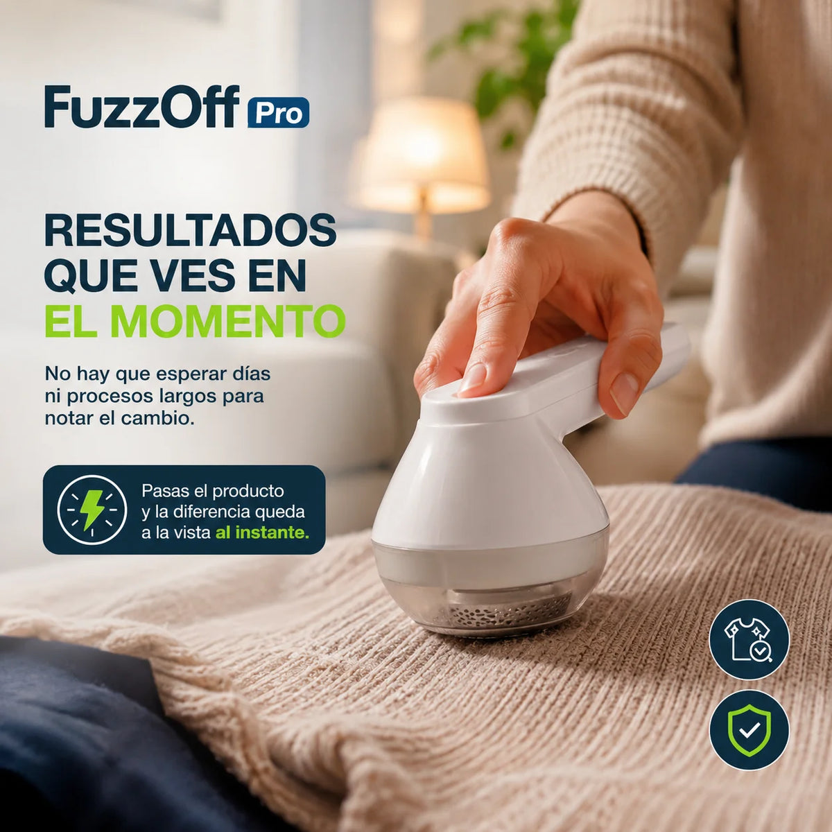 FuzzOff Pro - Ropa sin pelusas en segundos
