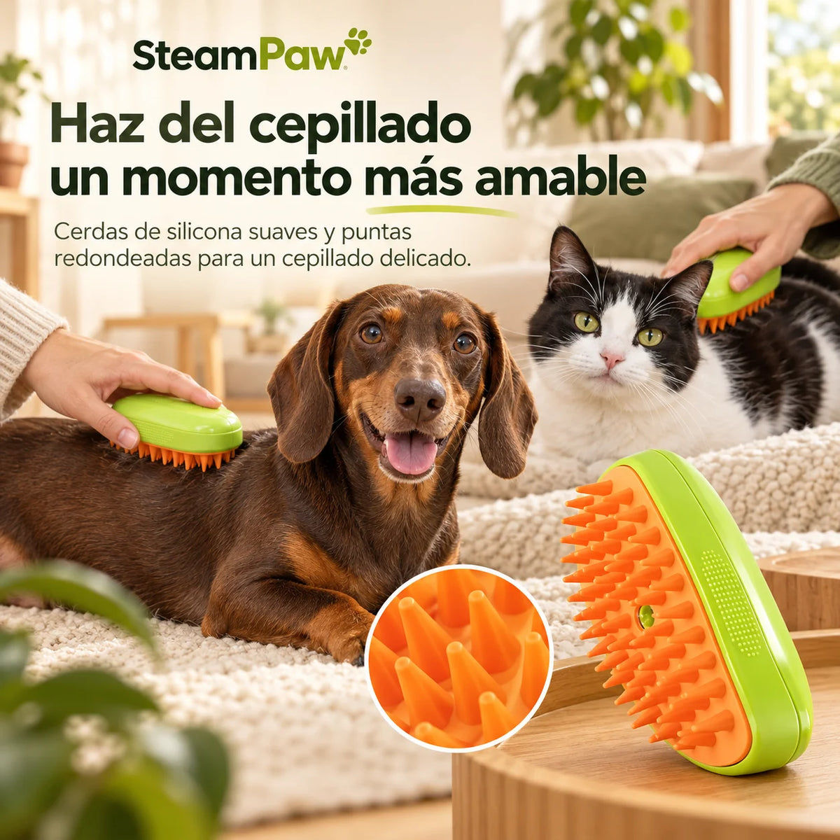 SteamPaw - Suelta el pelo muerto con vapor suave