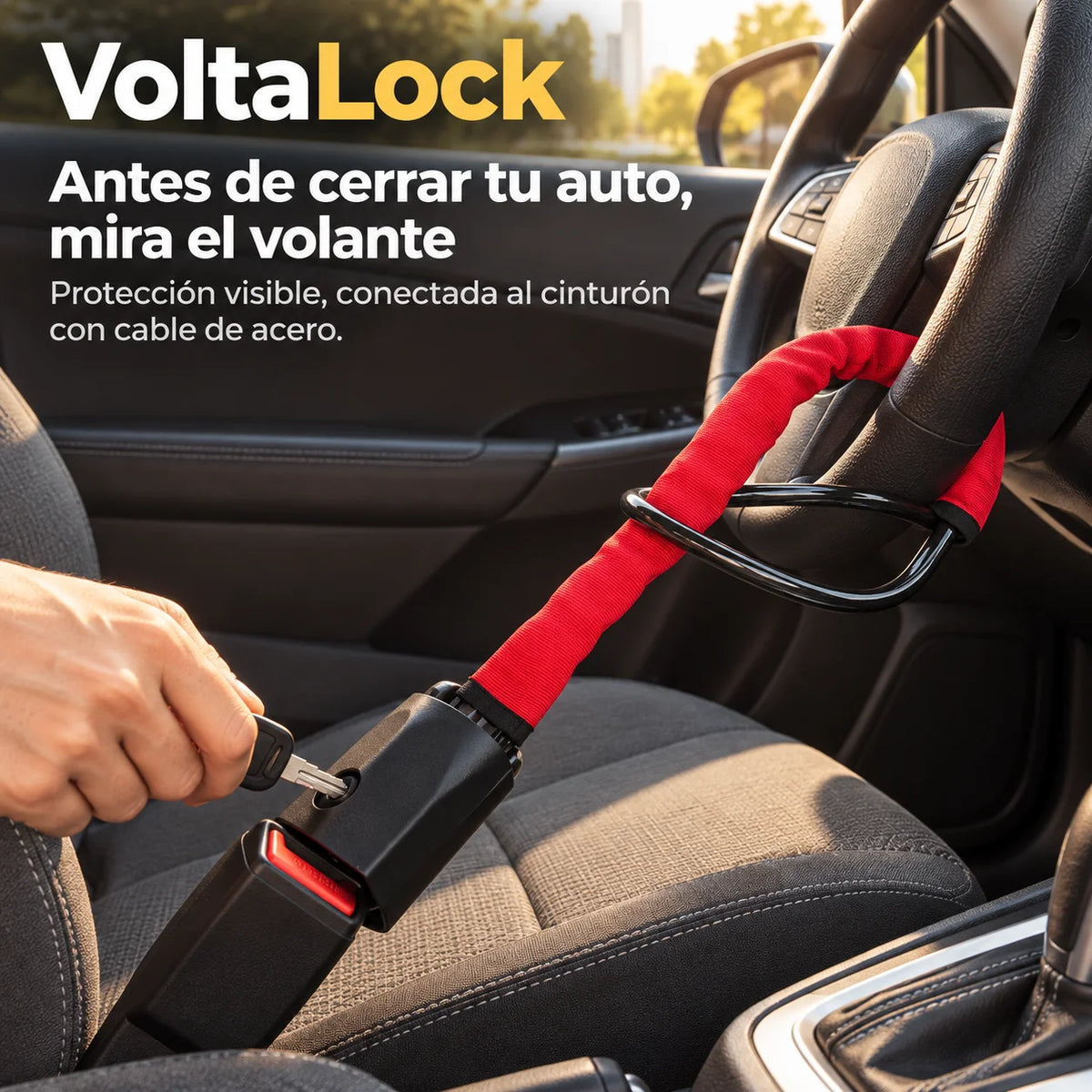 VoltaLock - Bloquea volante y cinturón