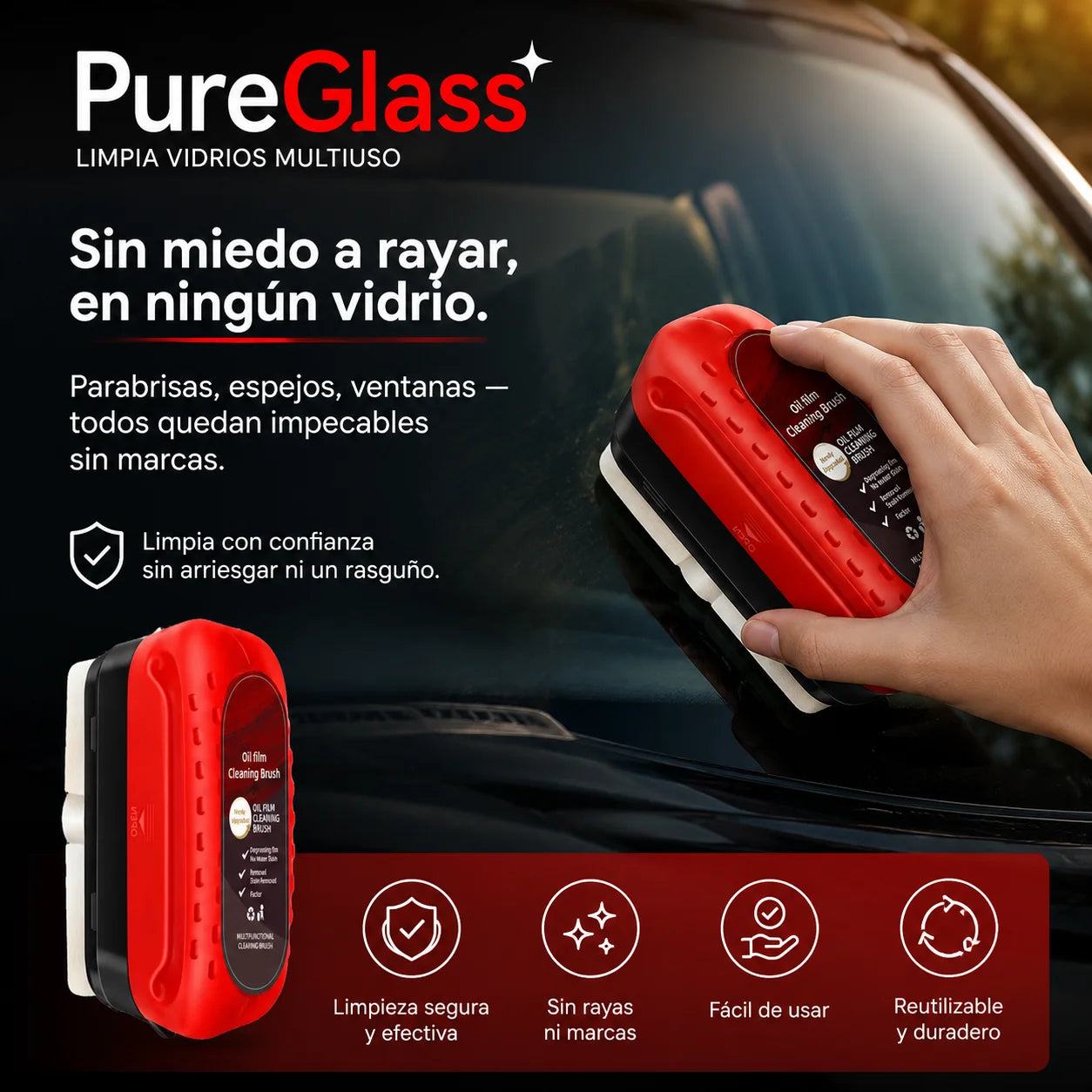 PureGlass – Vidrios limpios que repelen la lluvia