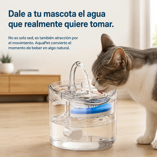 AquaPet - Agua fresca y filtrada todo el día