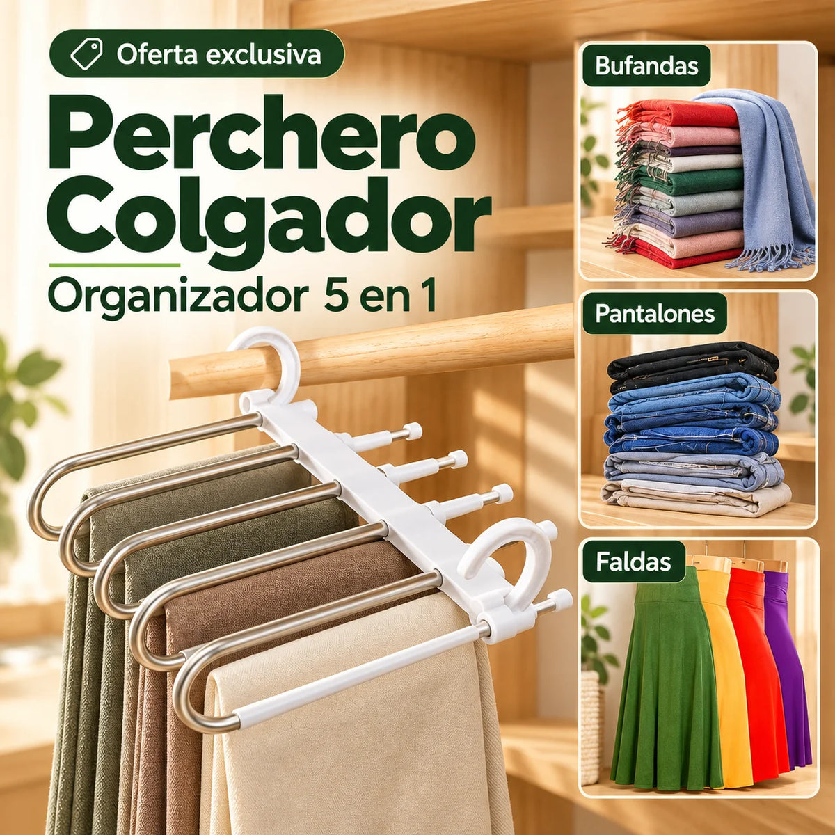Perchero Colgador - Tu clóset más ordenado