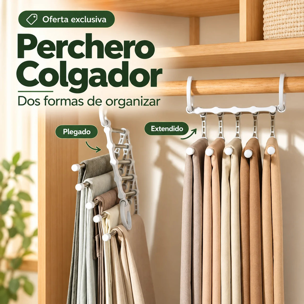 Perchero Colgador - Tu clóset más ordenado