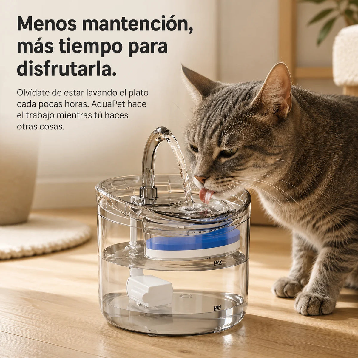 AquaPet - Agua fresca y filtrada todo el día
