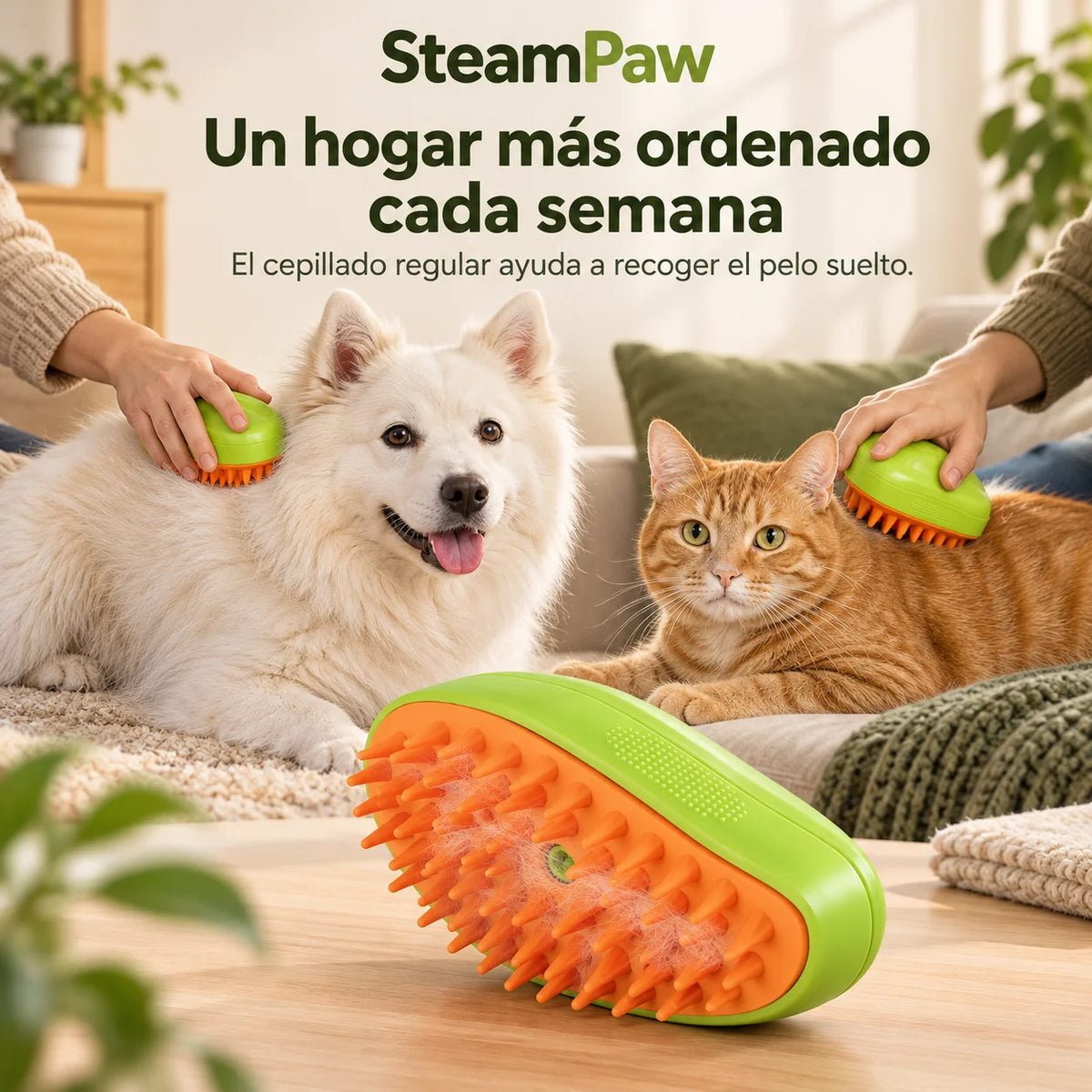 SteamPaw - Suelta el pelo muerto con vapor suave