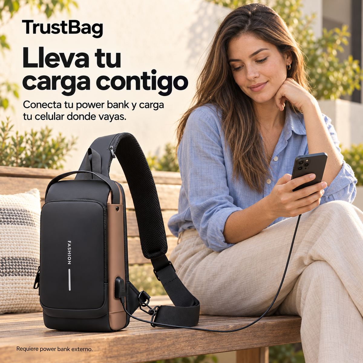 TrustBag - Protege tus cosas y carga tu celular