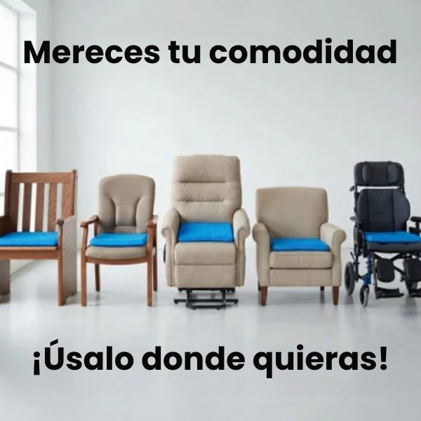 Cojín de Gel Ergonómico 💺 | Transpirable 🌬️ y Antideslizante 🔒