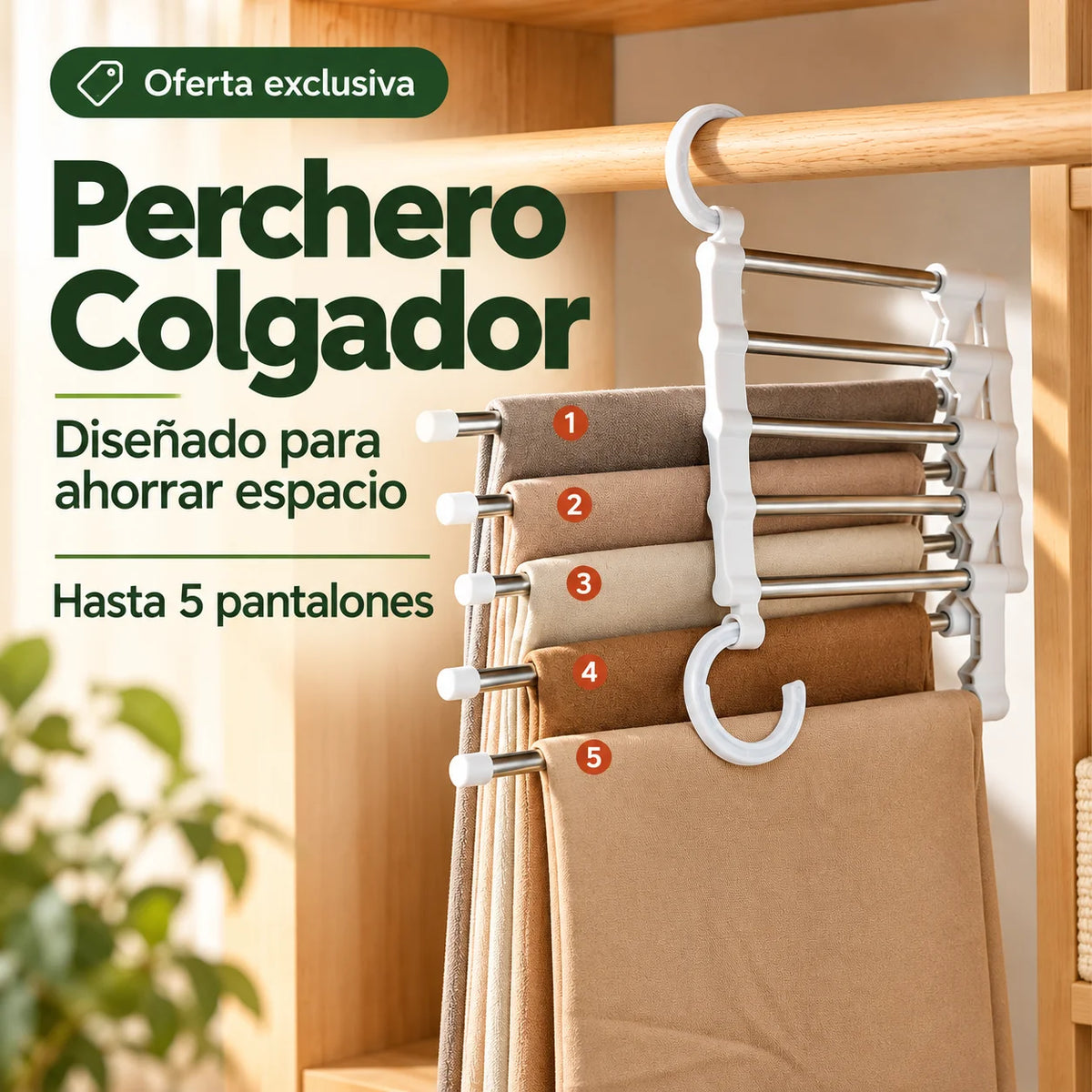 Perchero Colgador - Tu clóset más ordenado