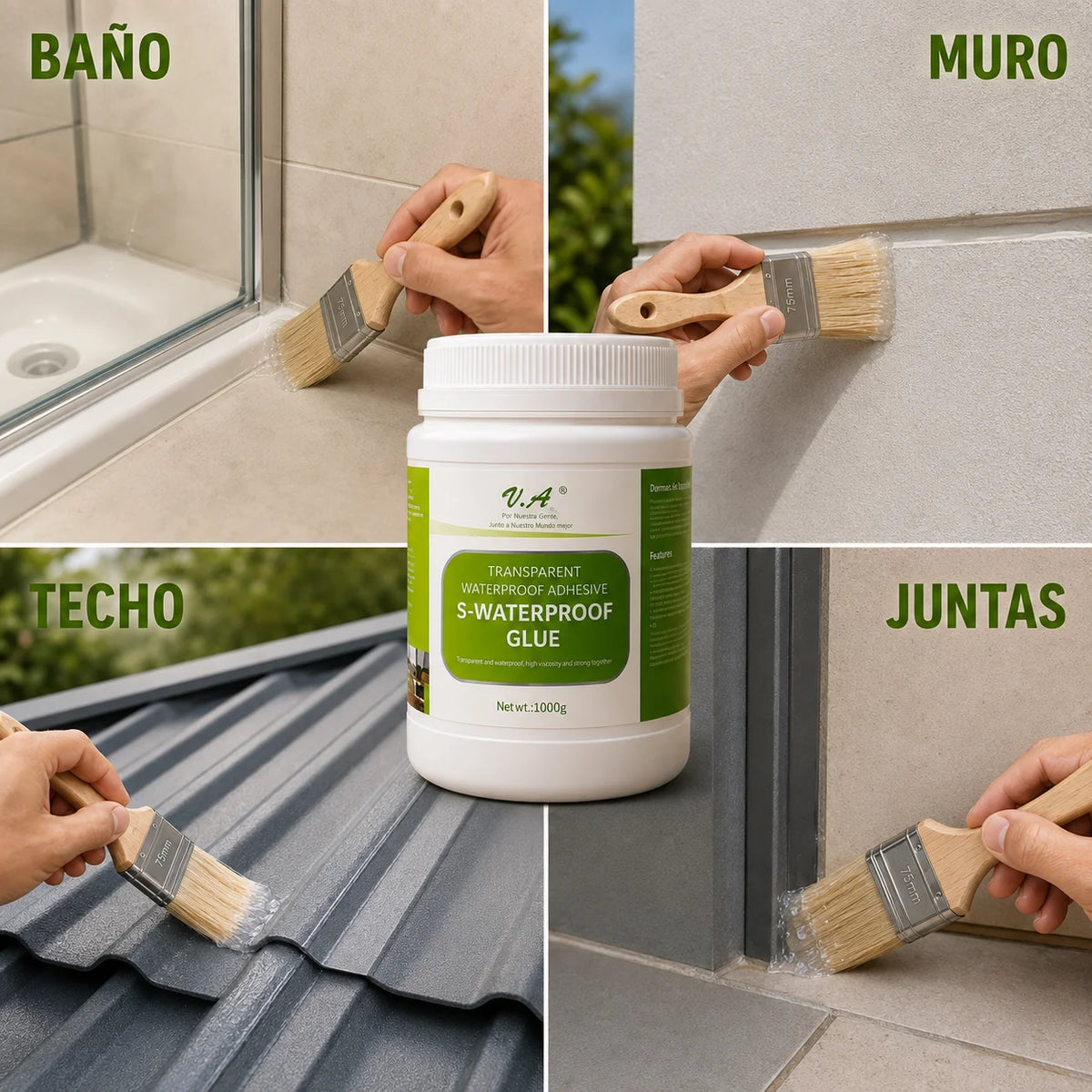 Waterproof Adhesive 1000g - Sella y no gotea más