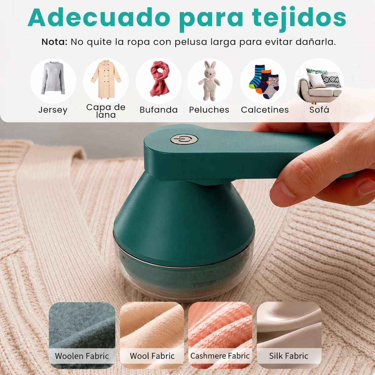 FuzzOff Pro - Ropa sin pelusas en segundos