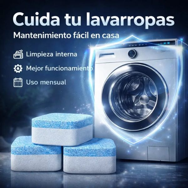 Pack 60x Pastillas Limpiadoras Lavadora - Elimina olores y suciedad en un solo ciclo