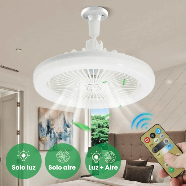 Ventilador Ampolleta LED