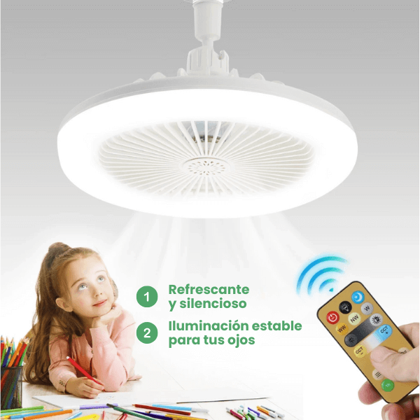 Ventilador Ampolleta LED