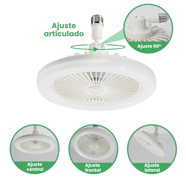 Ventilador Ampolleta LED