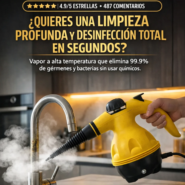 VaporClean - Elimina suciedad y gérmenes con solo vapor