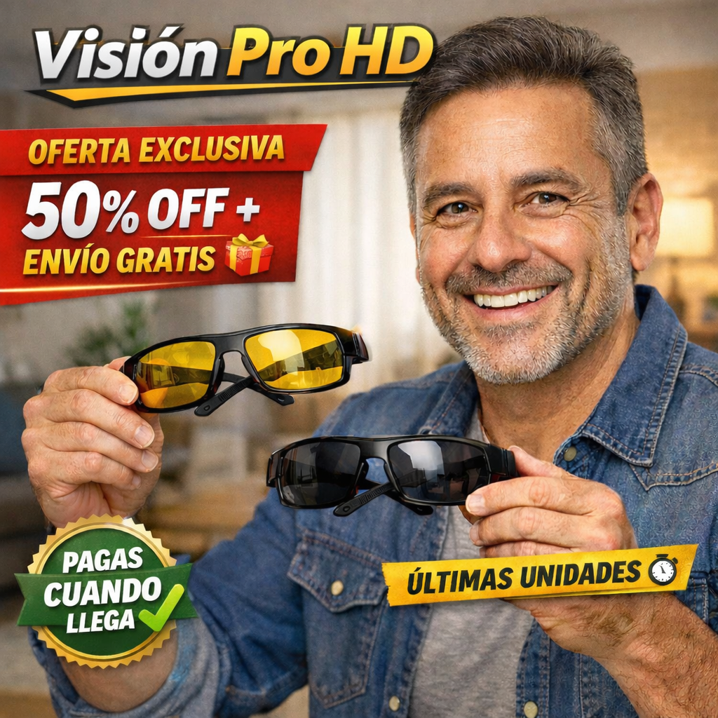 🔥 Lentes Visión Pro HD Día y Noche - Conduce con mayor claridad y menos cansancio visual