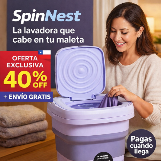 SpinNest - La lavadora que cabe en tu maleta