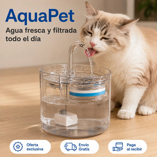 AquaPet - Agua fresca y filtrada todo el día