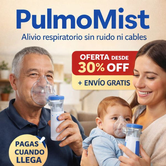 PulmoMist - Alivio respiratorio sin ruido ni cables