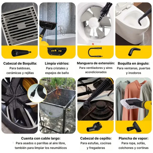 VaporClean - Elimina suciedad y gérmenes con solo vapor