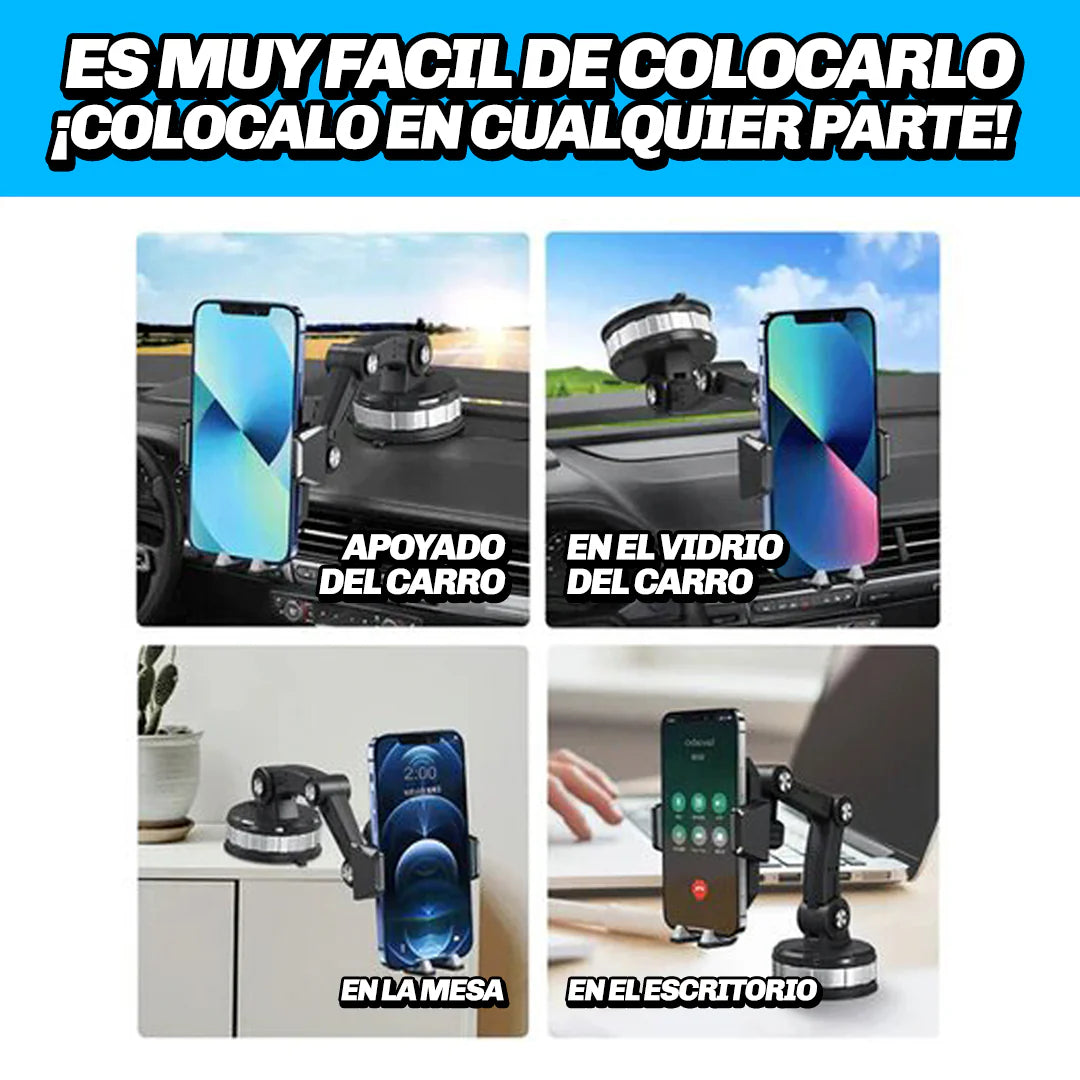 GripView 360 - Tu celular siempre a la vista, sin soltar el volante