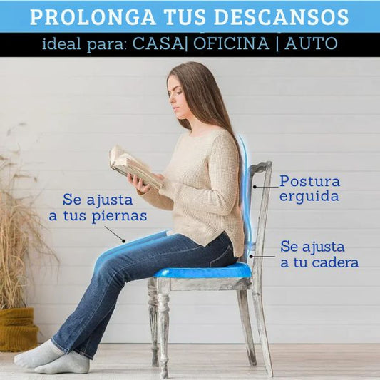 Cojín de Gel Ergonómico 💺 | Transpirable 🌬️ y Antideslizante 🔒